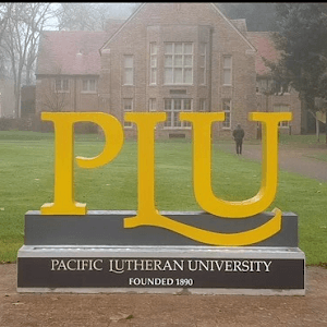 Pacific Lutheran University Sign